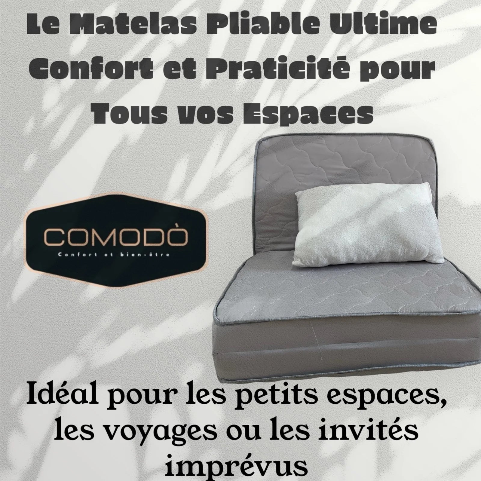 POUF MATELAS PLIABLE 90CM x190CM x10CM