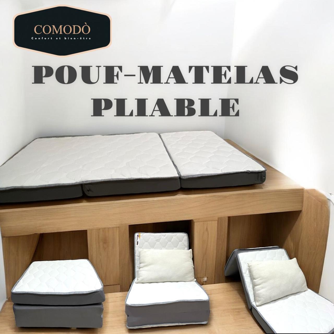 POUF-MATELAS PLIABLE 70 CM x 180CM