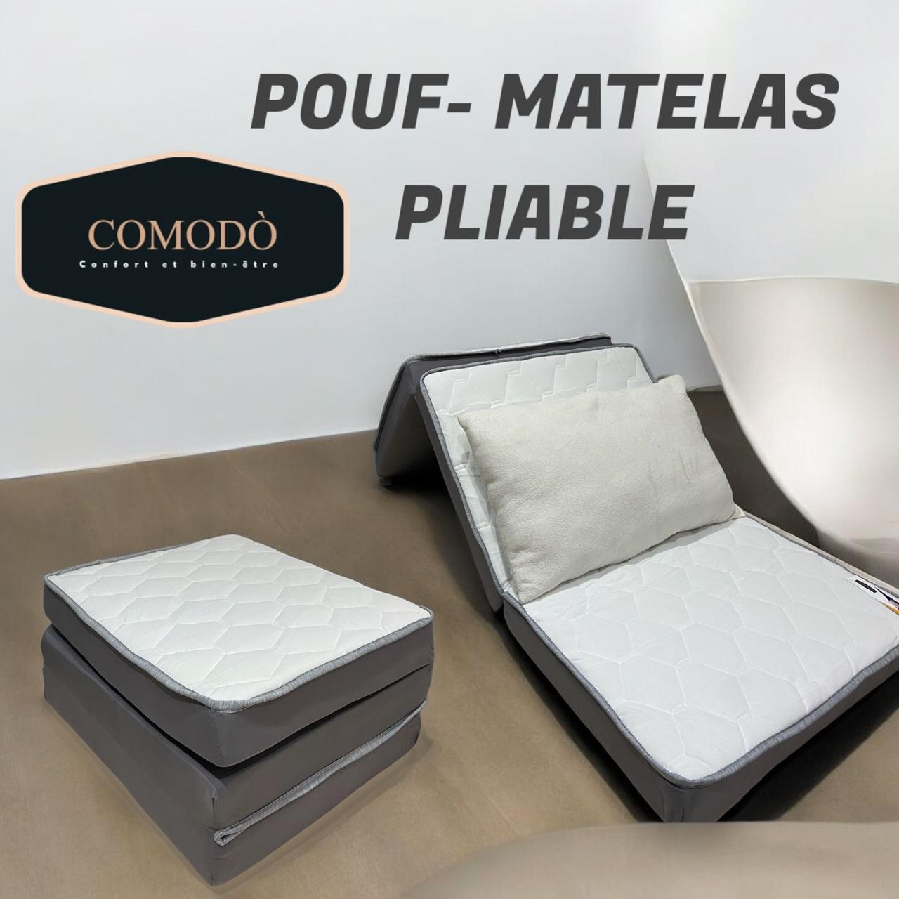 POUF-MATELAS PLIABLE 70 CM x 180CM