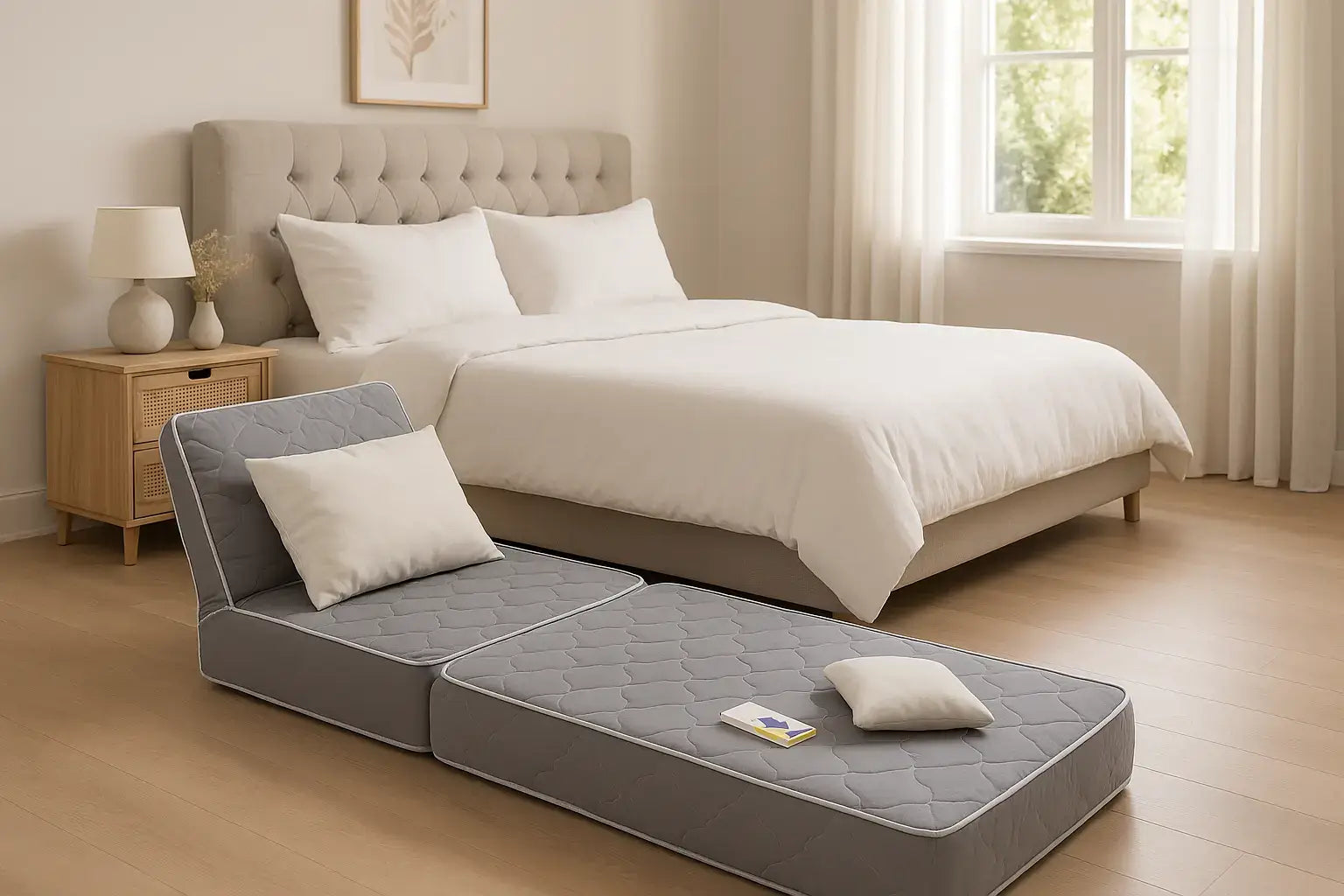 POUF-MATELAS PLIABLE 70 CM x 180CM